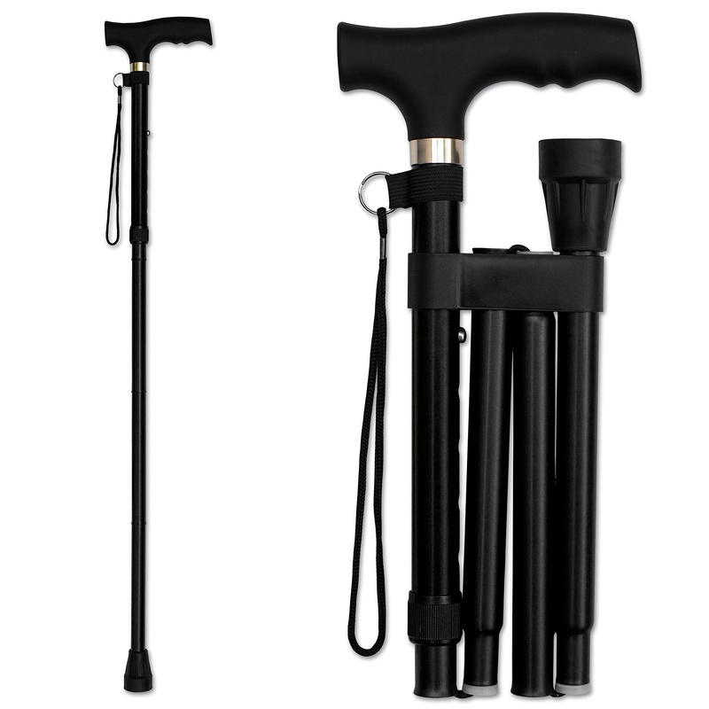 Folding Walking Sticks Hiking Adjustable - Bâton de marche pliable ultraléger à