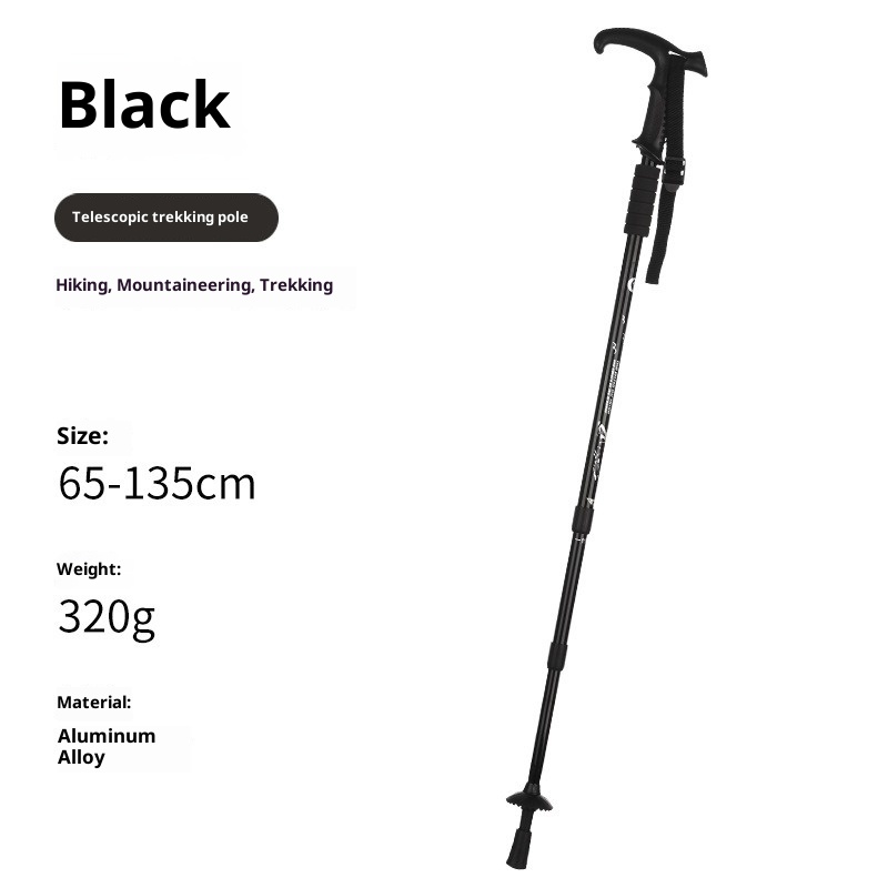 Canne de marche pliable en alu - Folding Walking Sticks Hiking Adjustable avis et prix