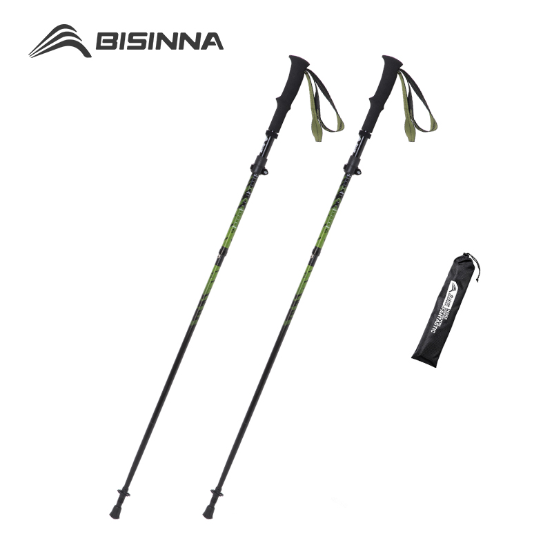 Bâtons de randonnée en fibre d - Folding Walking Sticks Hiking Adjustable avis et prix