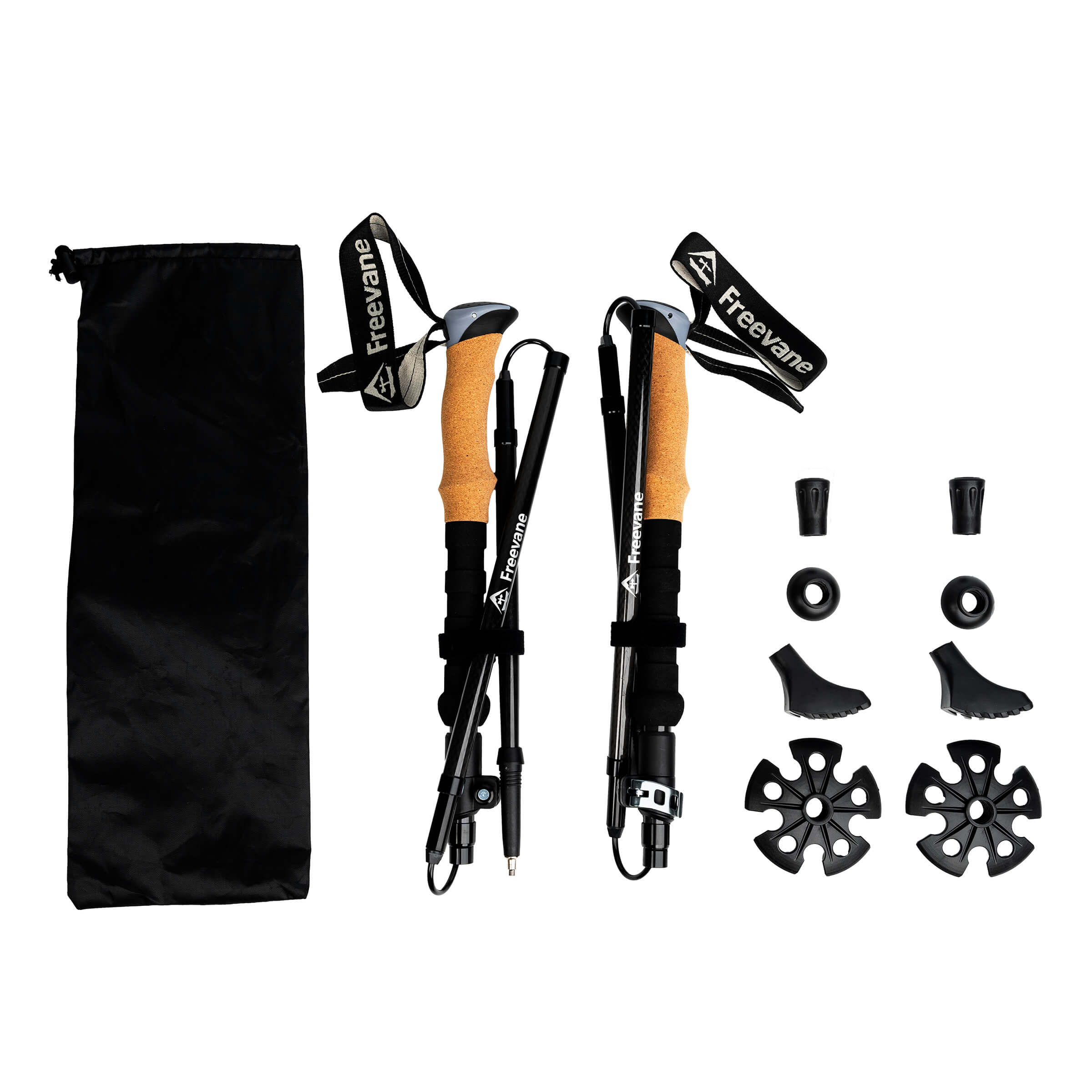 Paires de bâtons de randonnée  - Carbon Fiber Trekking Poles Ultralight Pair avis et prix