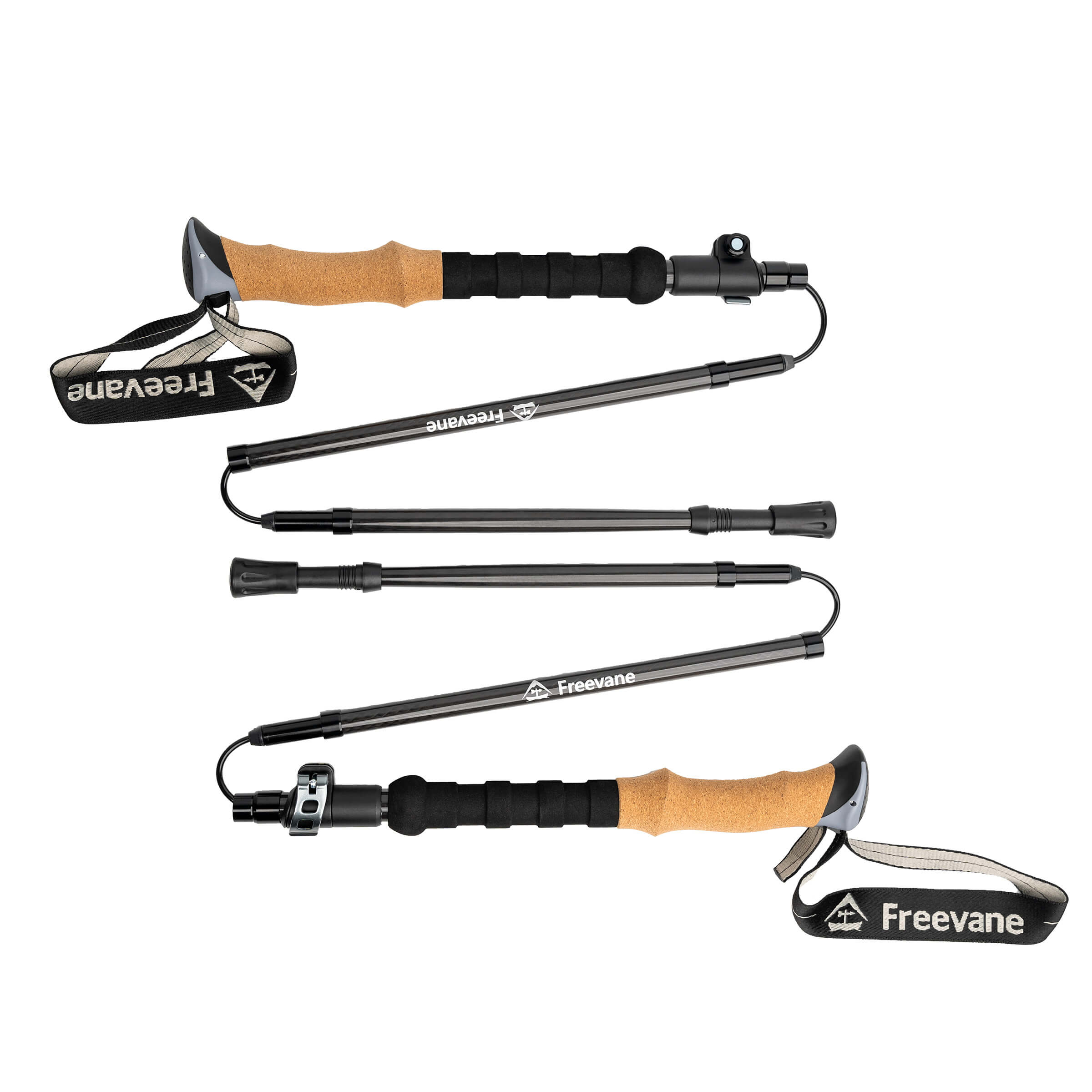 Paires de bâtons de randonnée  - Carbon Fiber Trekking Poles Ultralight Pair avis et prix