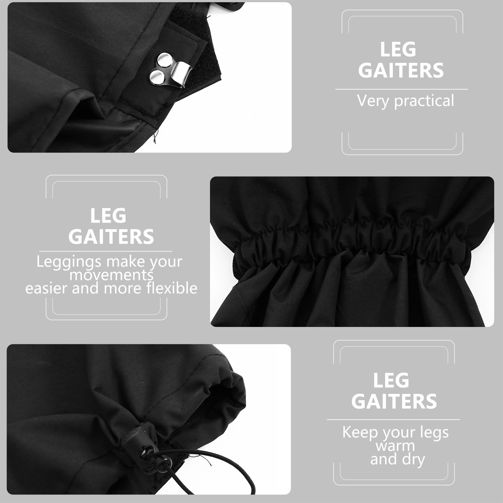1 paire de guêtres de protecti - Gaiters Waterproof Breathable Hiking avis et prix